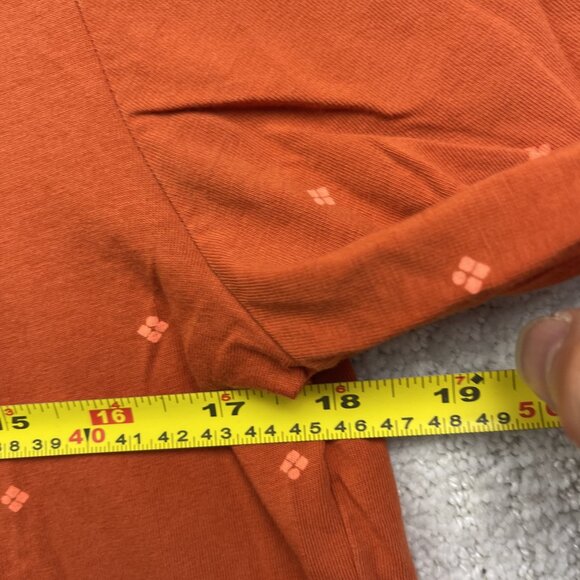 Scotch and Soda Amsterdam Men's T Shirt Sz M Short Sleeve Orange Geometric AOP - Picture 8 of 12